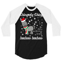 Dominick The Christmas Donkey Italian Christmas Donkey Retro 3/4 Sleeve Shirt | Artistshot