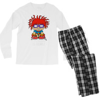 The Struggle Is Real Retro Men's Long Sleeve Pajama Set | Artistshot