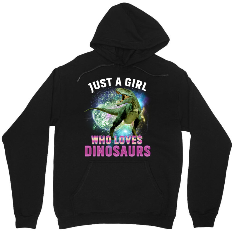 Dinosaurs Lover Just A Girl Who Loves Dinosaurs Cute Stars Unisex Hoodie | Artistshot