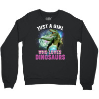 Dinosaurs Lover Just A Girl Who Loves Dinosaurs Cute Stars Crewneck Sweatshirt | Artistshot