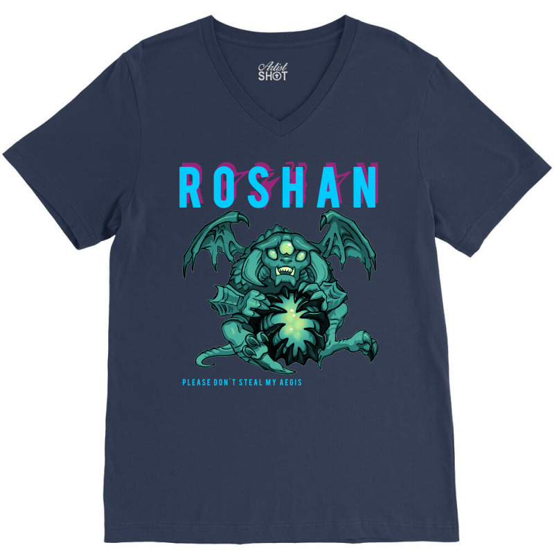 Roshan Dota 2 Game V-Neck Tee by nuurkanafhab | Artistshot