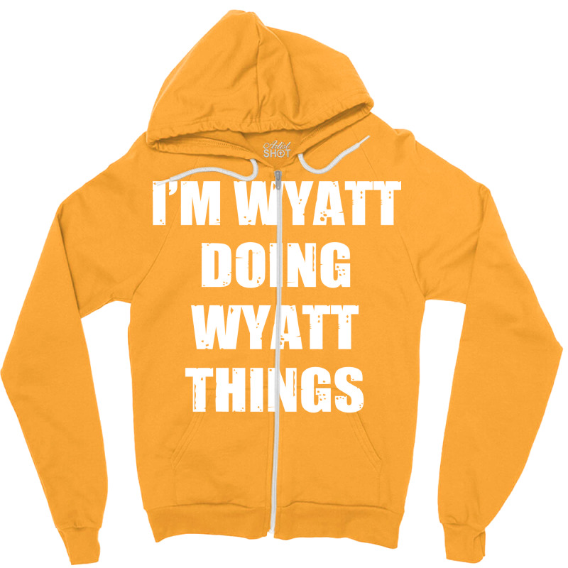 Wyatt Girl Zipper Hoodie | Artistshot