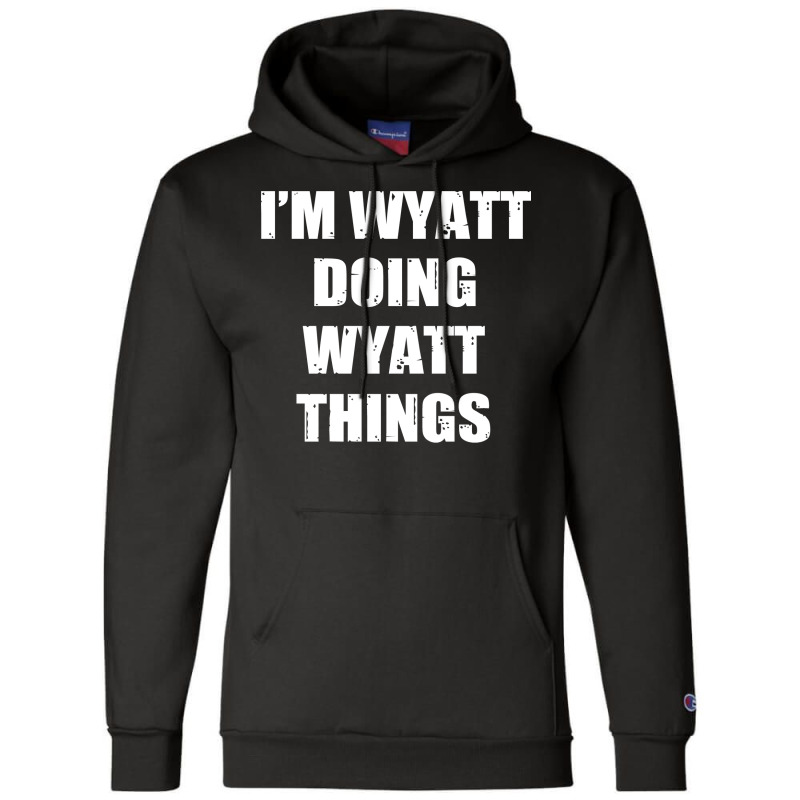 Wyatt Girl Champion Hoodie | Artistshot