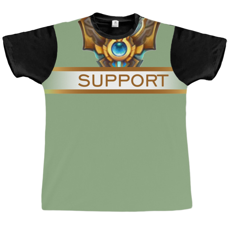 Support Badge Graphic T-shirt by omonovwomgm | Artistshot