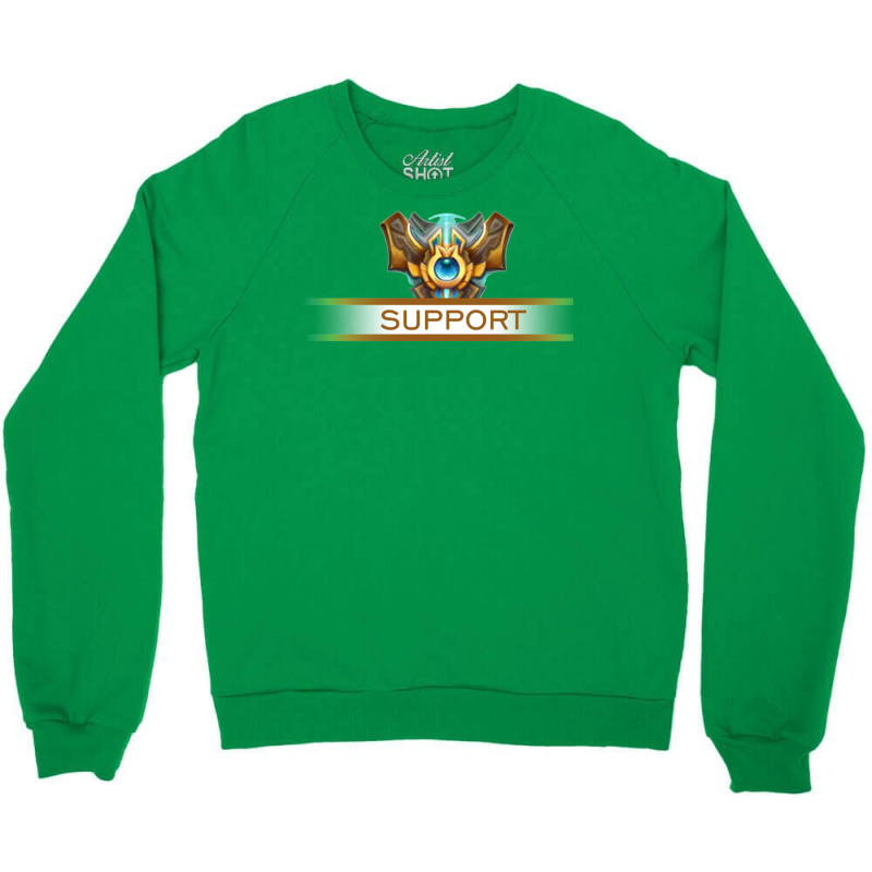 Support Badge Crewneck Sweatshirt by omonovwomgm | Artistshot