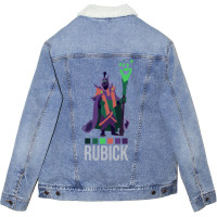 Rubick Dota 2 Vector Art Unisex Sherpa-lined Denim Jacket | Artistshot