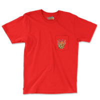 Theres A Cheetah In My Plants Red Pocket T-shirt | Artistshot