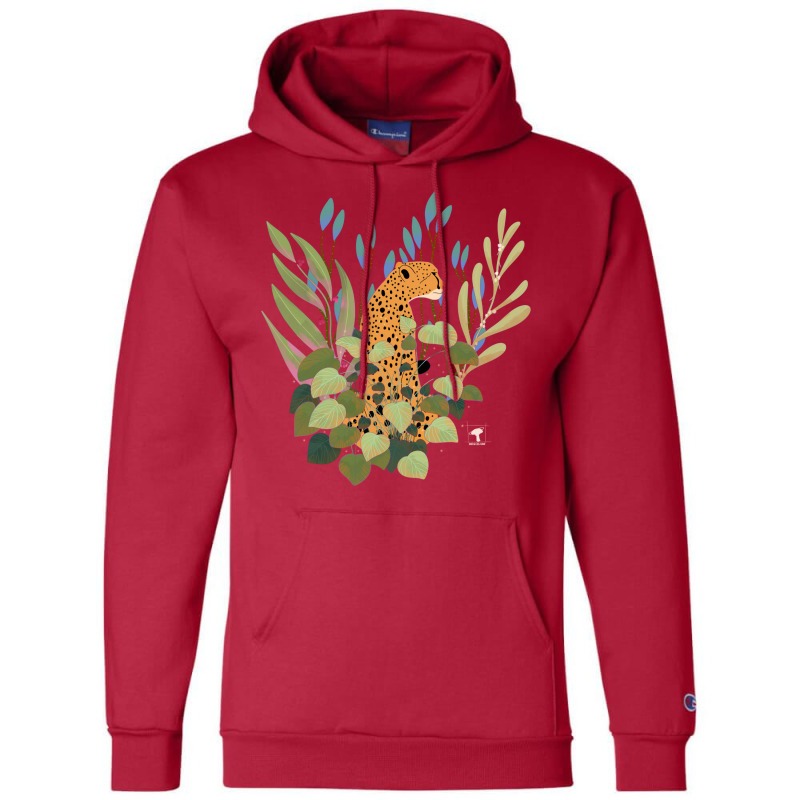 Theres A Cheetah In My Plants Red Champion Hoodie | Artistshot