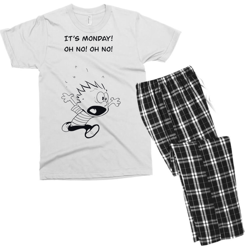 Its Monday Red Men's T-shirt Pajama Set | Artistshot