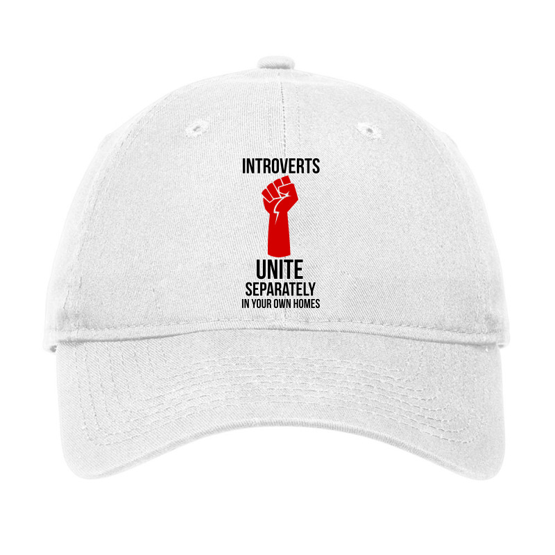 Introverts Unite Adjustable Cap by sioncinteyu | Artistshot