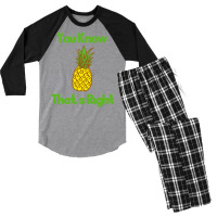 You Know Thats Right Girl Men's 3/4 Sleeve Pajama Set | Artistshot