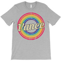 Vance Retro Rainbow Fadedstyle T-shirt | Artistshot