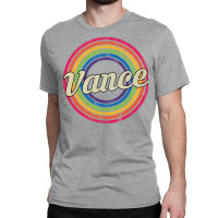 Vance Retro Rainbow Fadedstyle Classic T-shirt | Artistshot