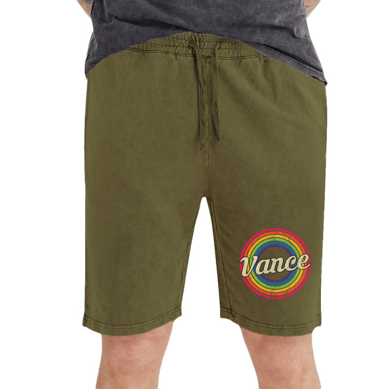 Vance Retro Rainbow Fadedstyle Vintage Short by kejaboant | Artistshot