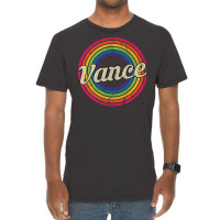 Vance Retro Rainbow Fadedstyle Vintage T-shirt | Artistshot