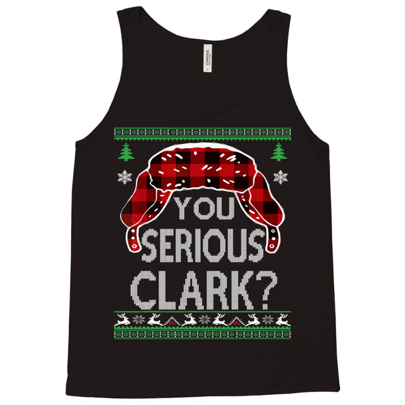 You Serious Clark Ugly Christmas Sweater Boy Tank Top | Artistshot