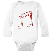 Music Note Long Sleeve Baby Bodysuit | Artistshot