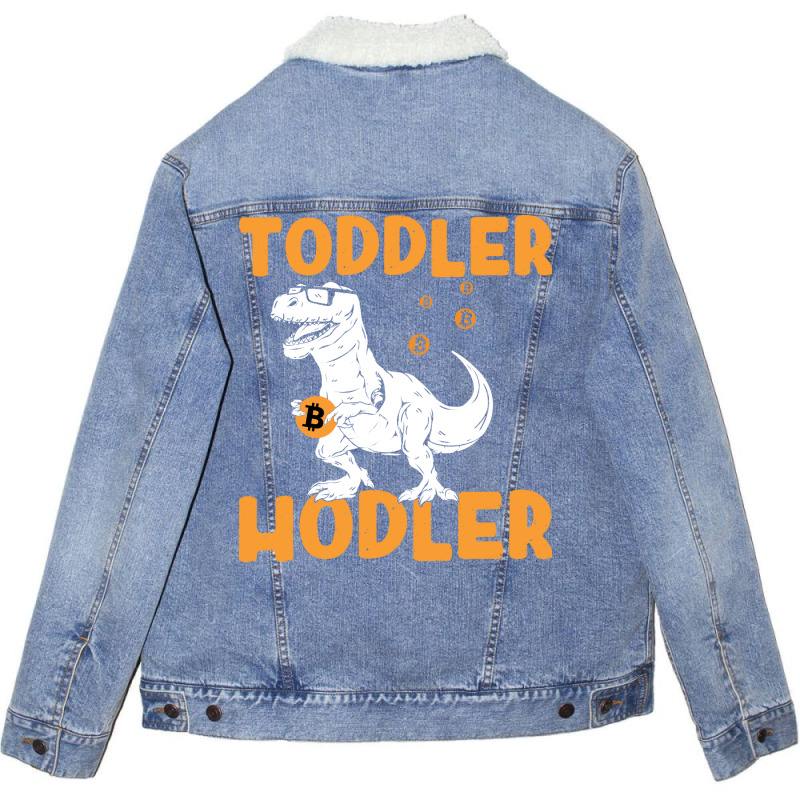 Toddler Hodler Humor Unisex Sherpa-lined Denim Jacket | Artistshot