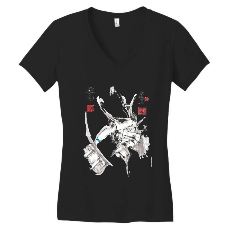 Samurai Champloo Mugen Classic Women's V-Neck T-Shirt by ERNESTOJAVIERSIERRA | Artistshot