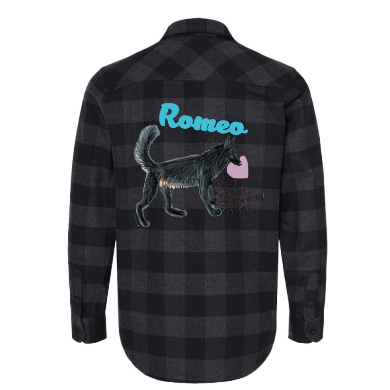 Totem Romeo The Wolf Flannel Shirt | Artistshot