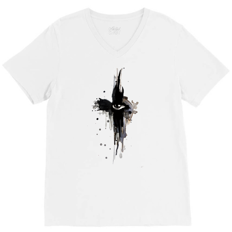 The Crow   Crow Eye V-Neck Tee by omonovwomgm | Artistshot