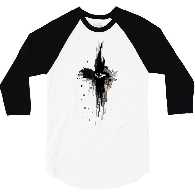 The Crow   Crow Eye 3/4 Sleeve Shirt by omonovwomgm | Artistshot