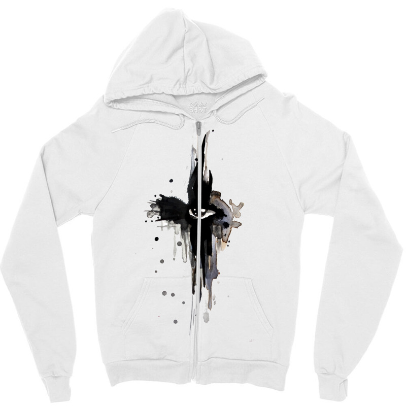 The Crow   Crow Eye Zipper Hoodie by omonovwomgm | Artistshot