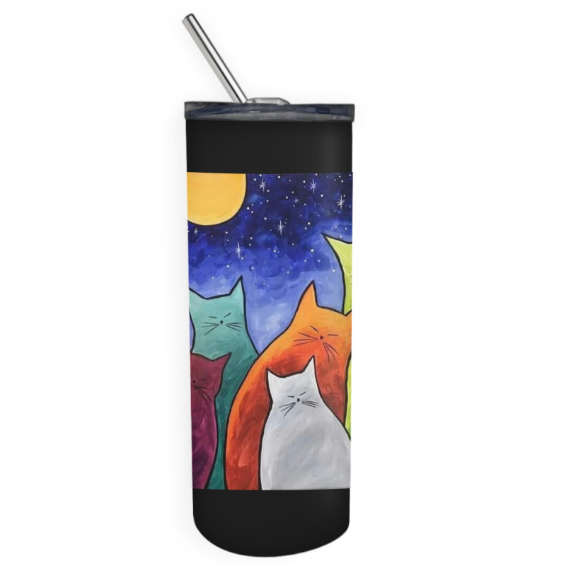 Cutie Cat Skinny Tumbler | Artistshot