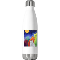 Cutie Cat Stainless Steel Water Bottle | Artistshot