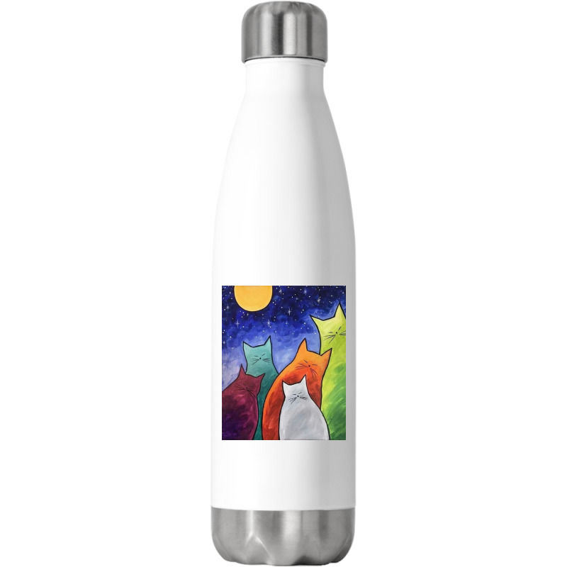 Cutie Cat Stainless Steel Water Bottle | Artistshot