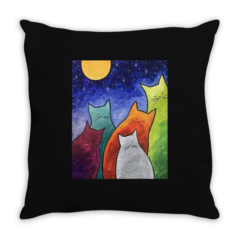 Cutie Cat Throw Pillow | Artistshot