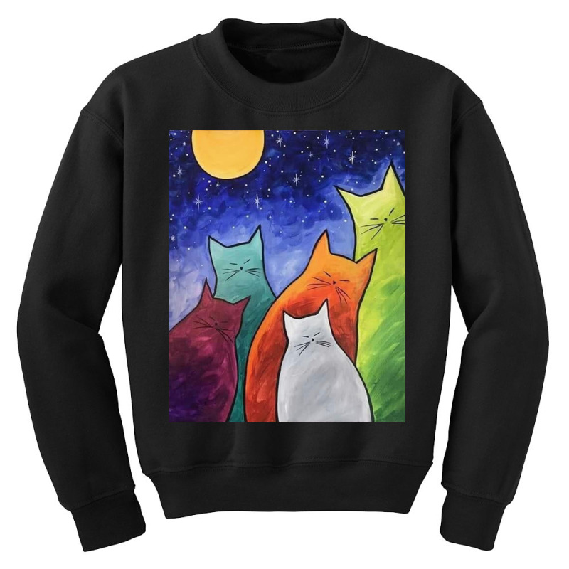 Cutie Cat Youth Sweatshirt | Artistshot