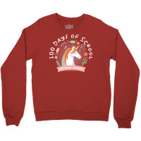 100 Days Of School 100 Days Smarter Quote Crewneck Sweatshirt | Artistshot