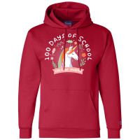 100 Days Of School 100 Days Smarter Quote Champion Hoodie | Artistshot