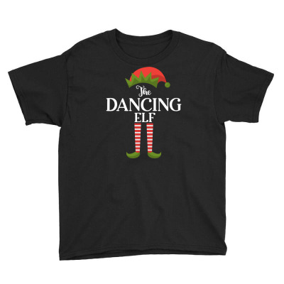 Dancing Elf Funny Family Christmas Matching Youth Tee Designed By Youart