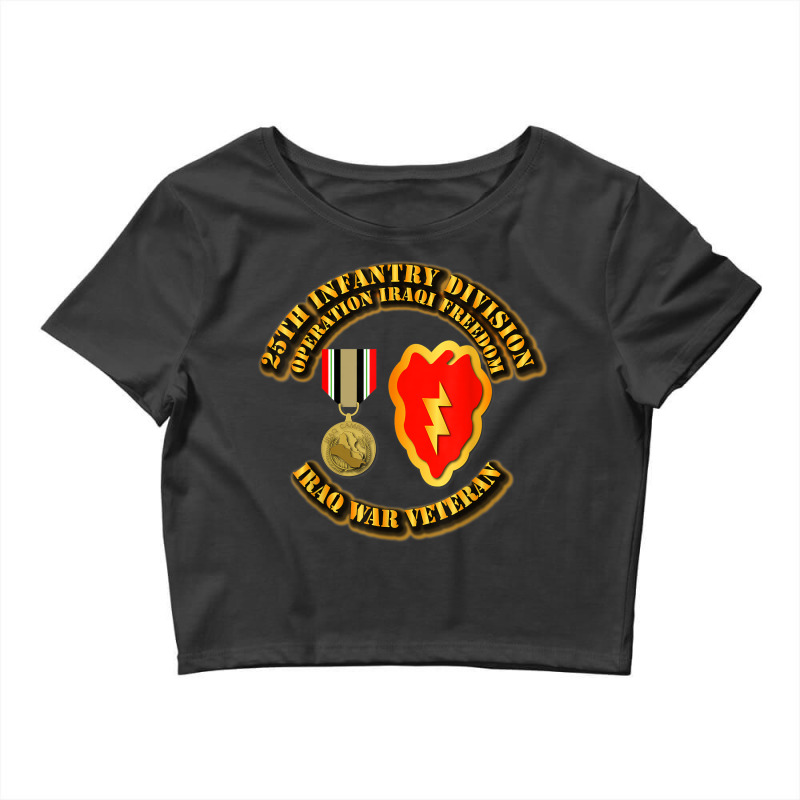 25th Infantry Division  Iraq War Veteran Crop Top by ALFREDMCGOWAN | Artistshot