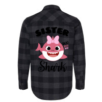 Cute Sister Shark Vintage Flannel Shirt | Artistshot