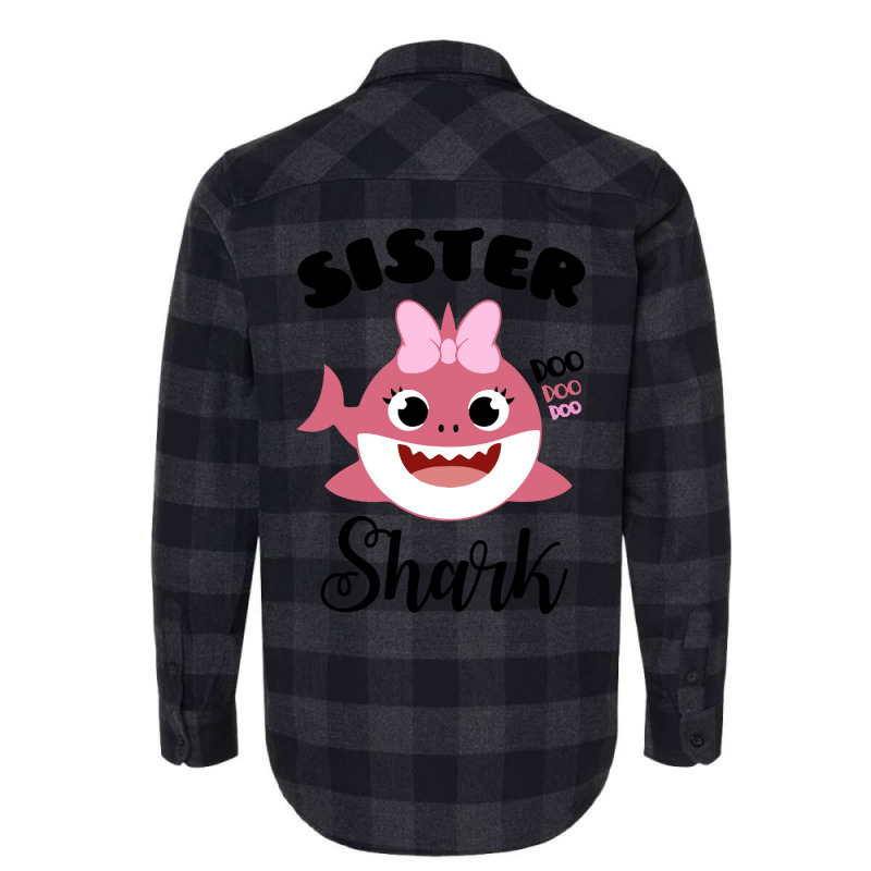 Cute Sister Shark Vintage Flannel Shirt by koyunsnoerw | Artistshot