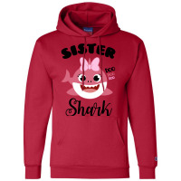 Cute Sister Shark Vintage Champion Hoodie | Artistshot