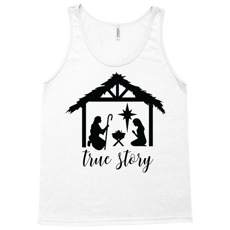 True Story Nativity Christmas Nativity Bethlehem Holy Night Christmas Tank Top | Artistshot