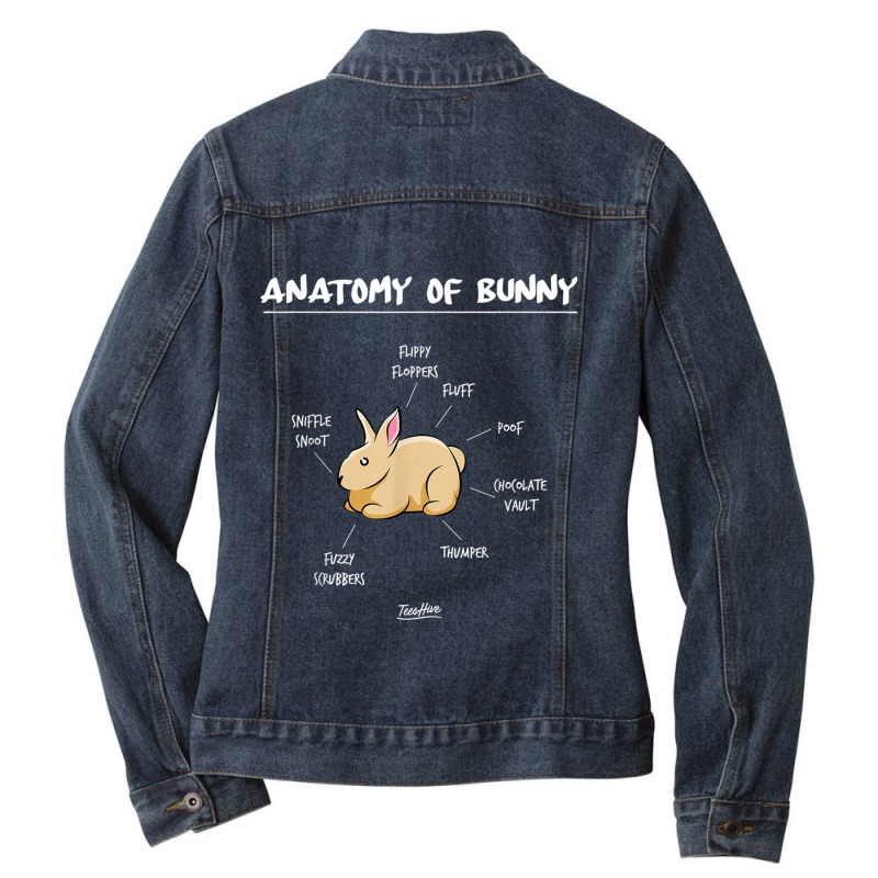 Rabbit Tshirt Bunny Tshirt Ladies Denim Jacket | Artistshot