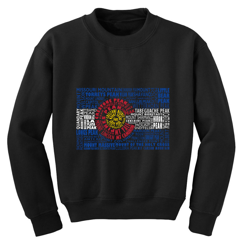 Hot Trend Colorado Fourteeners State Flag 14er Youth Sweatshirt | Artistshot