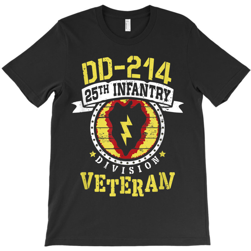 25th Infantry Division Patch Tropic Lightning Dd-214 Veteran T-Shirt by ALFREDMCGOWAN | Artistshot