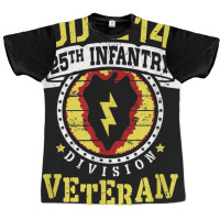 25th Infantry Division Patch Tropic Lightning Dd-214 Veteran Graphic T-shirt | Artistshot