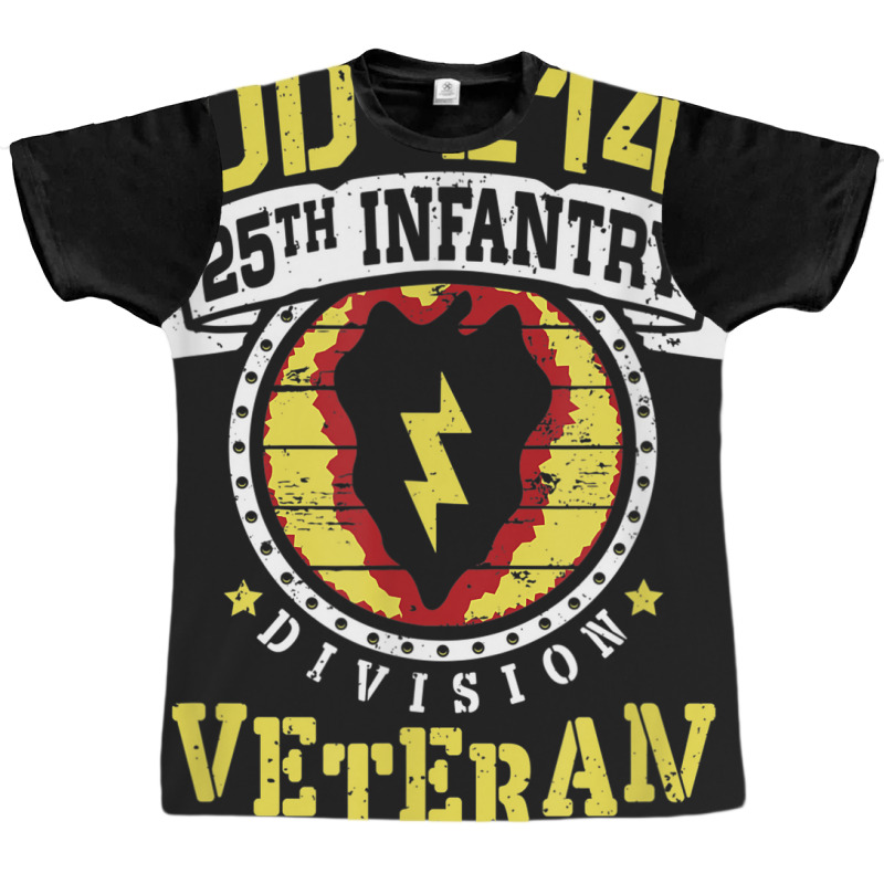 25th Infantry Division Patch Tropic Lightning Dd-214 Veteran Graphic T-shirt by ALFREDMCGOWAN | Artistshot