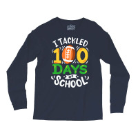 100 Days Of School Football Tumblr Long Sleeve Shirts | Artistshot