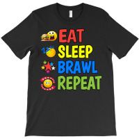 Eat Sleep Brawl Repeat 70s T-shirt | Artistshot