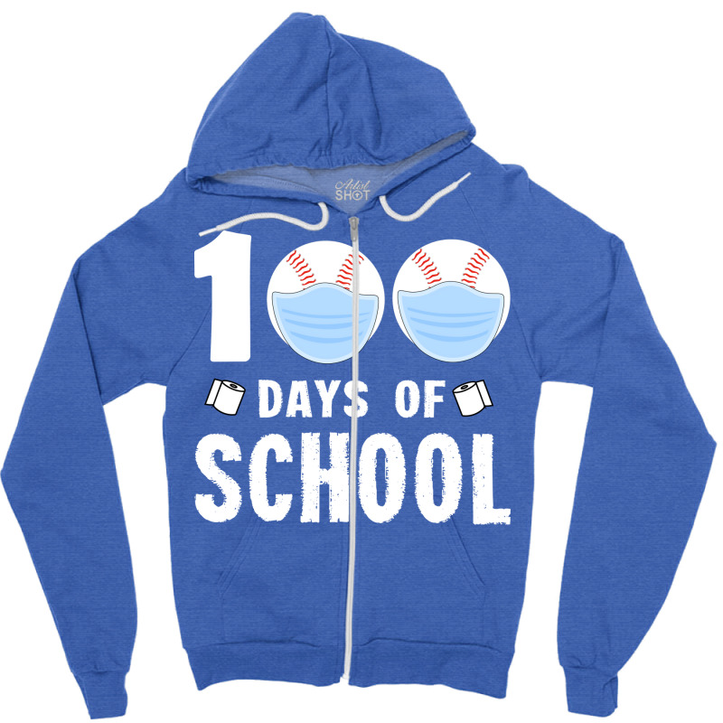 100th Days Of School Tumblr Zipper Hoodie | Artistshot