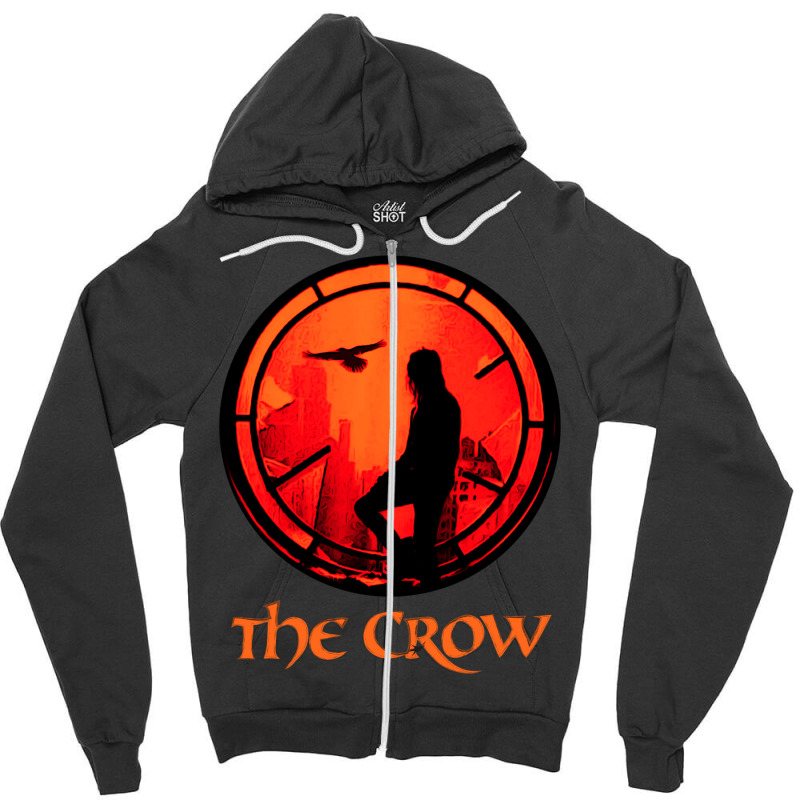 The Crow 29 Zipper Hoodie by omonovwomgm | Artistshot