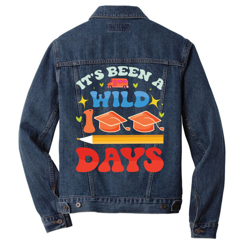 Its Been A Wild 100 Days Cute Men Denim Jacket by jhanasuttal | Artistshot